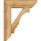 Ekena Millwork Balboa Slat Rough Sawn Bracket w/ Offset Brace, Western Red Cedar, 6"W x 18"D x 22"H BKT0604X18X22BOA06RWR - alternate 2